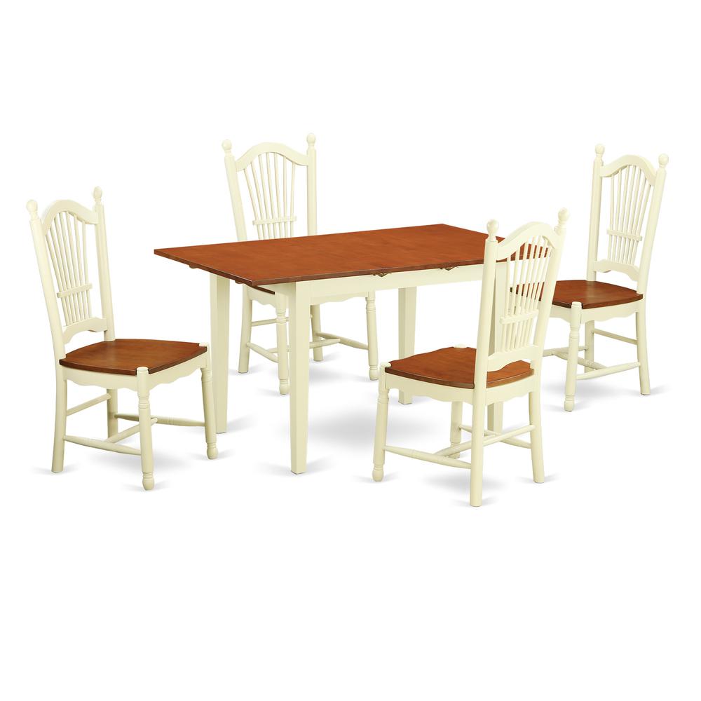 5  Pc  dinette  set  -  Dinette  Table  and  4  dinette  Chairs. Picture 1