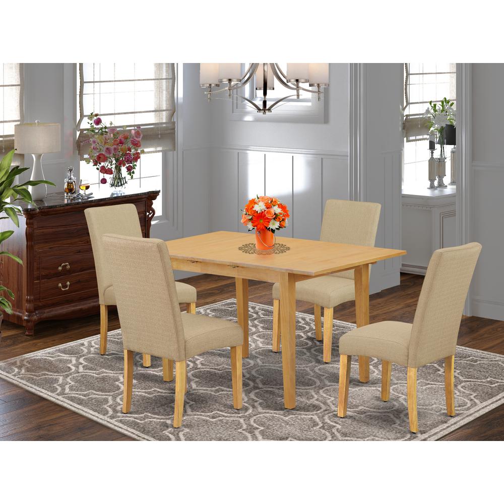 Dining Room Set Oak, NODR5-OAK-16. Picture 2