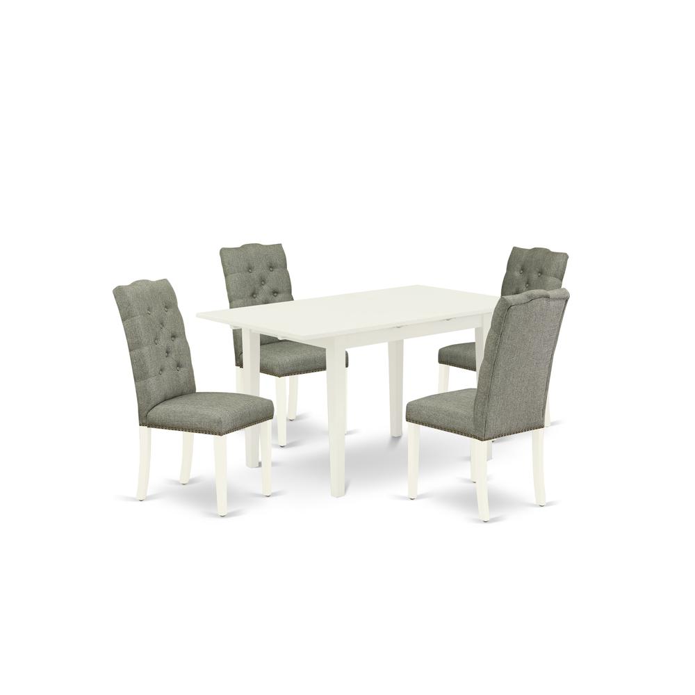 Dining Table- Parson Chairs, NOEL5-LWH-07. Picture 1