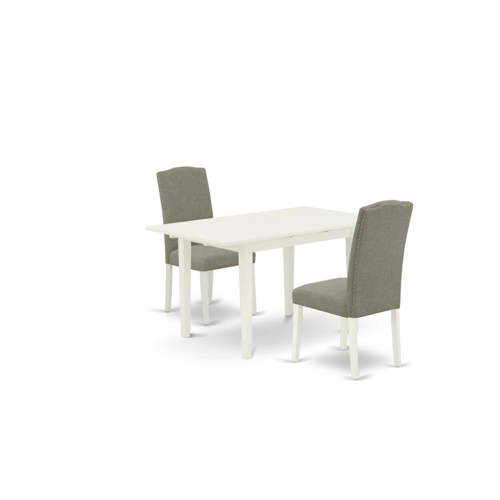 Dining Table- Parson Chairs, NOEN3-LWH-06. Picture 1