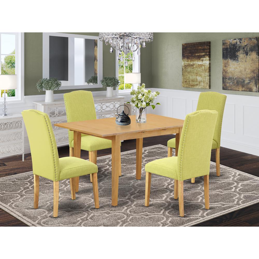 Dining Room Set Oak, NOEN5-OAK-07. Picture 2
