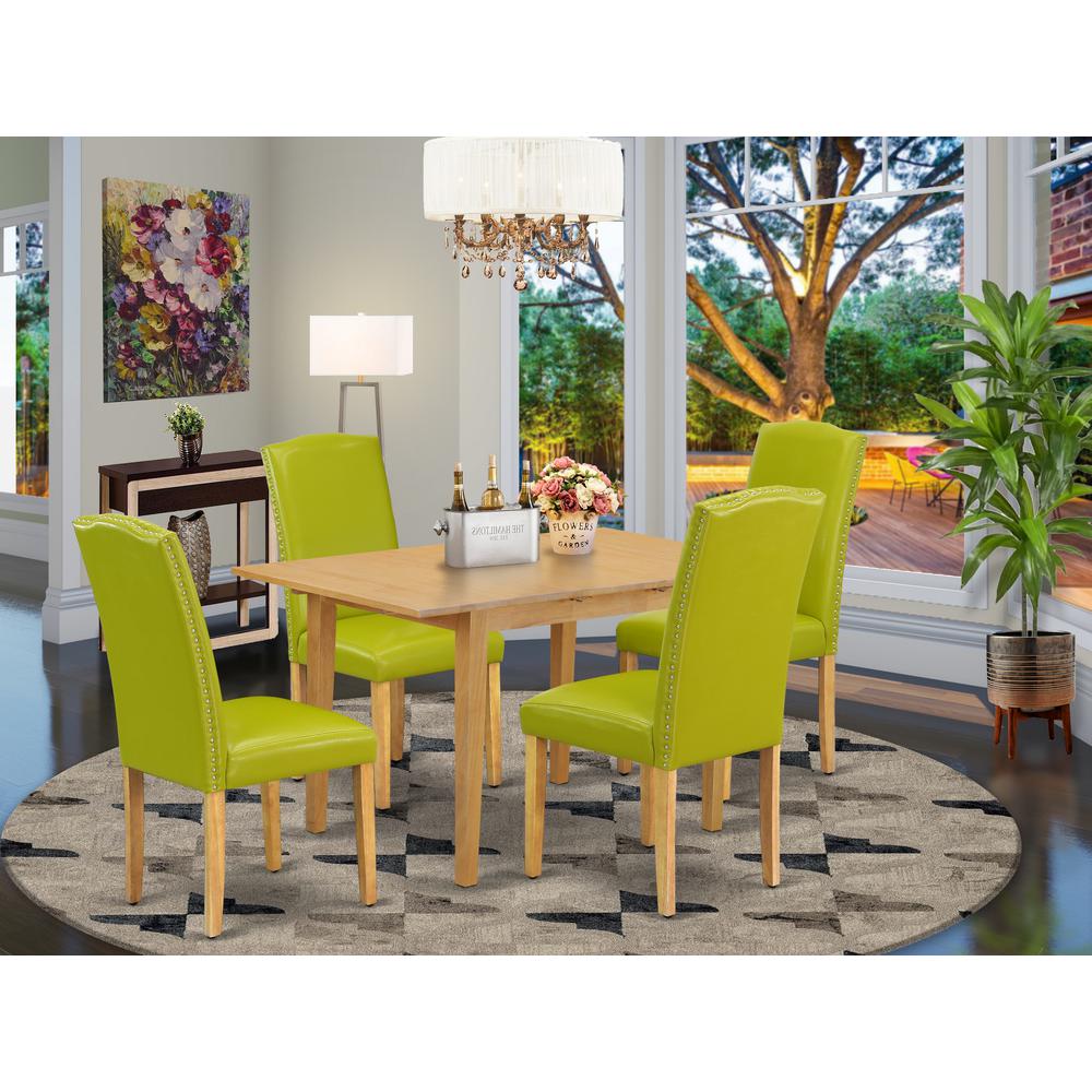 Dining Room Set Oak, NOEN5-OAK-51. Picture 2