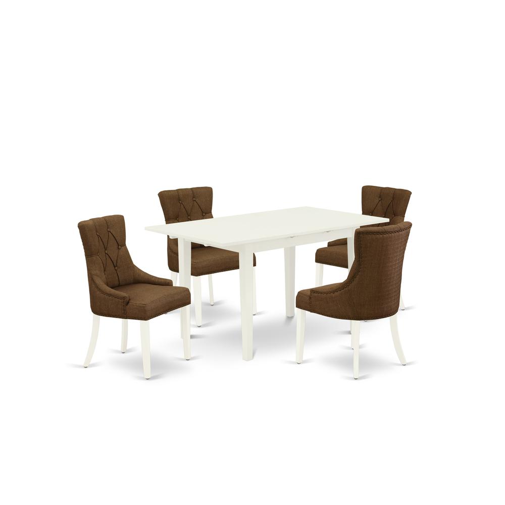Dining Table- Parson Chairs, NOFR5-LWH-18. Picture 1