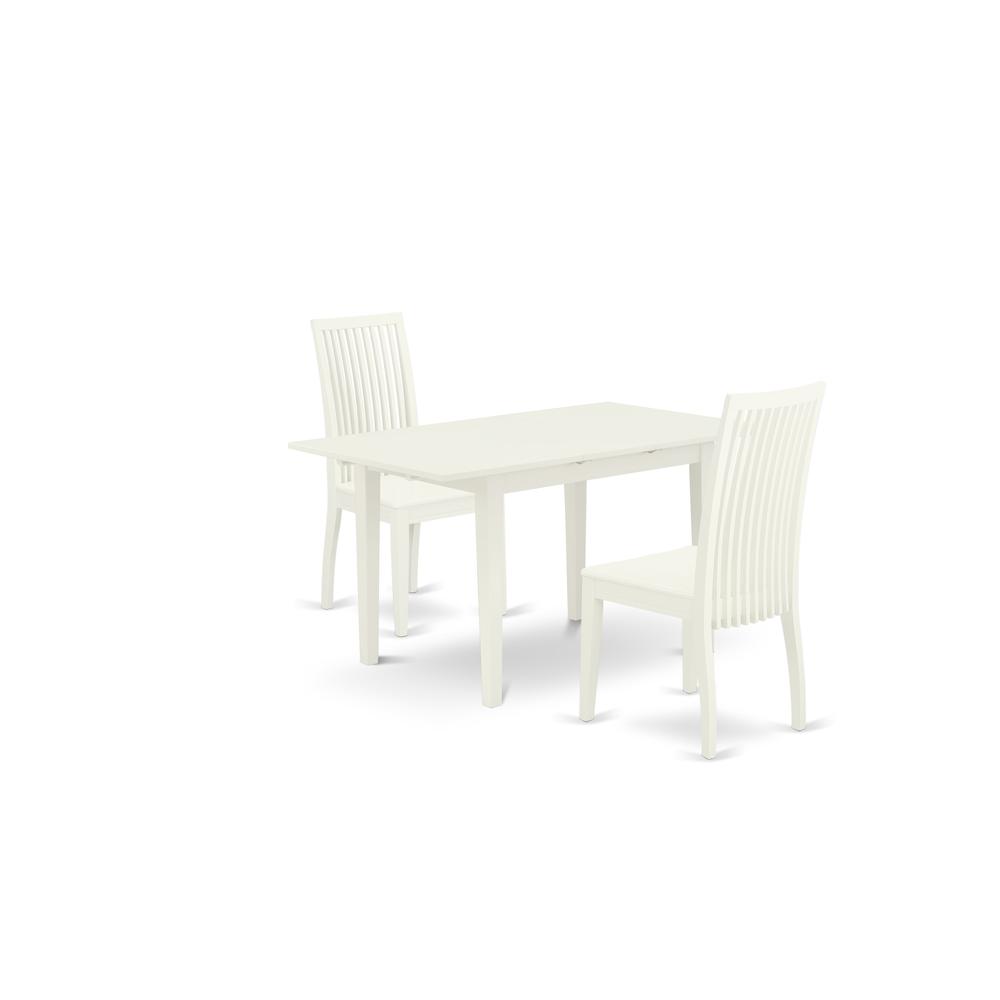 Dining Table- Dining Chairs, NOIP3-LWH-W. Picture 1