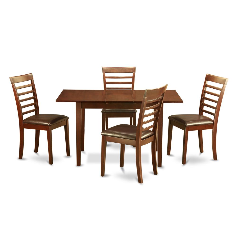 5  Pc  Kitchen  Tables  set  -  Table  with  Leaf  and  2  Chairs  for  Dining  room. Picture 1