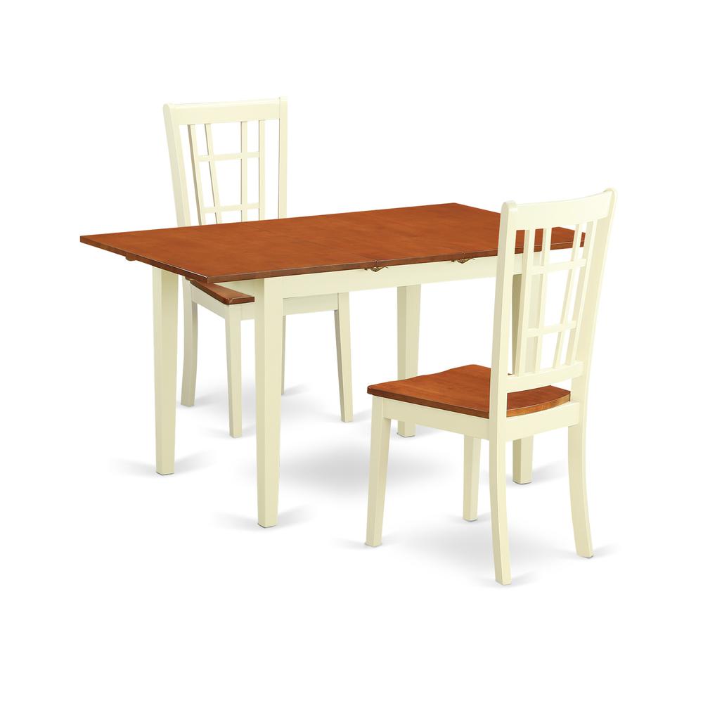 3  Pc  Dining  room  set  for  2-Table  and  2  Kitchen  Dining  Chairs. Picture 1