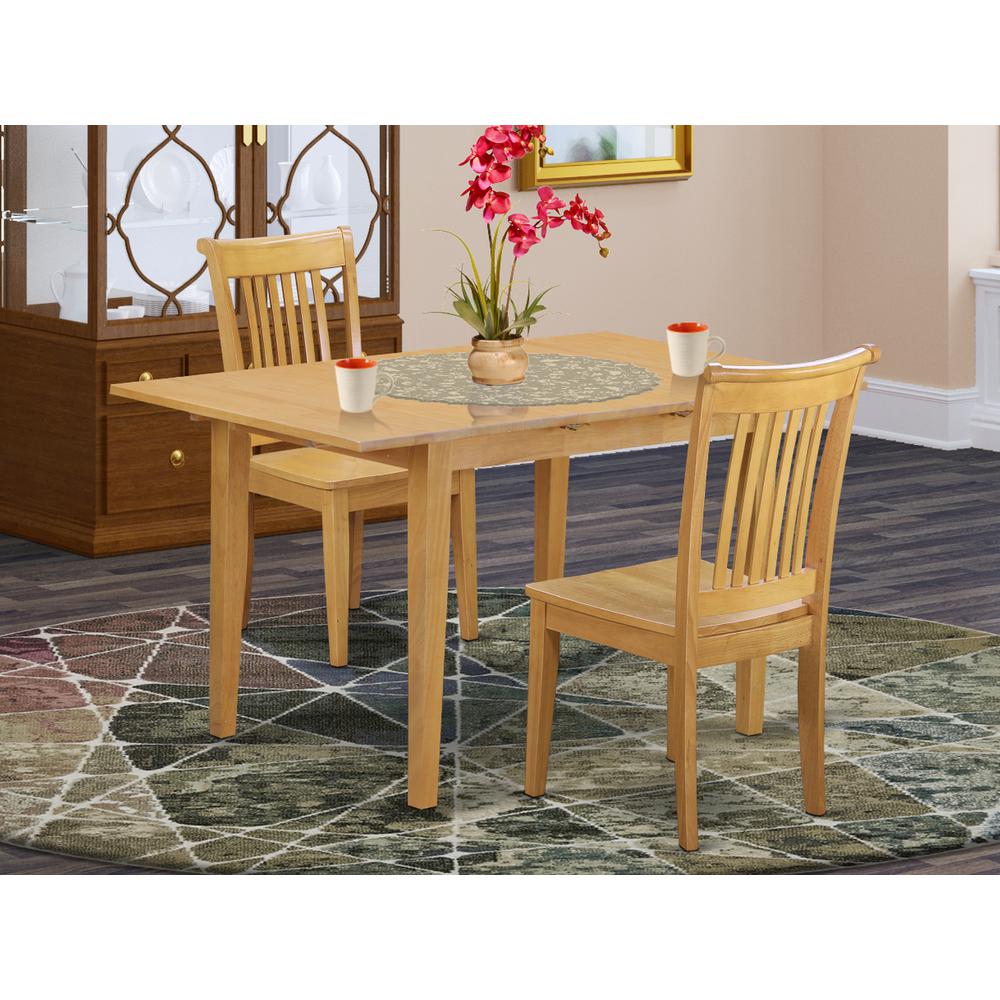 Dining Room Set Oak, NOPO3-OAK-W. Picture 2