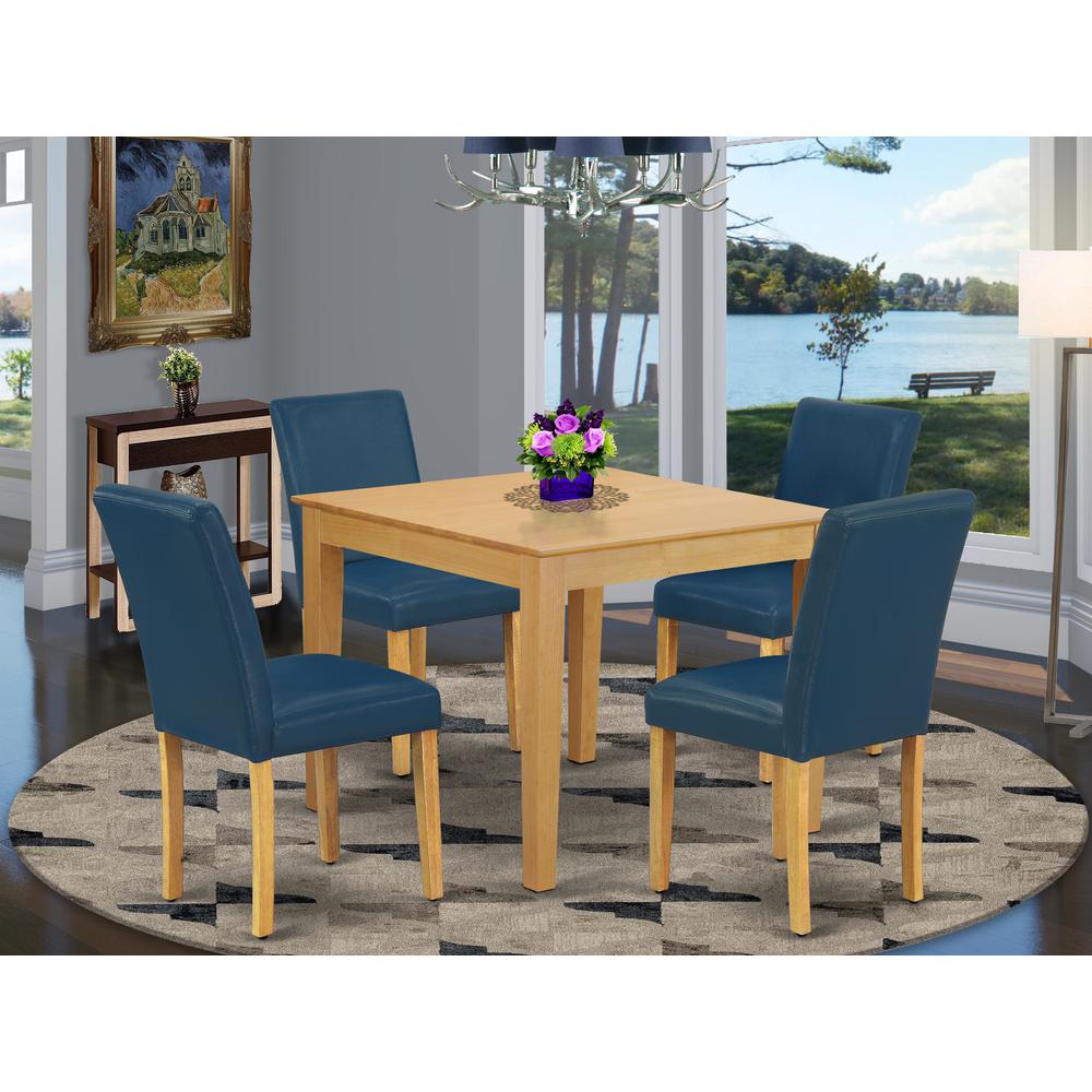 Dining Room Set Oak, OXAB5-OAK-55. Picture 2