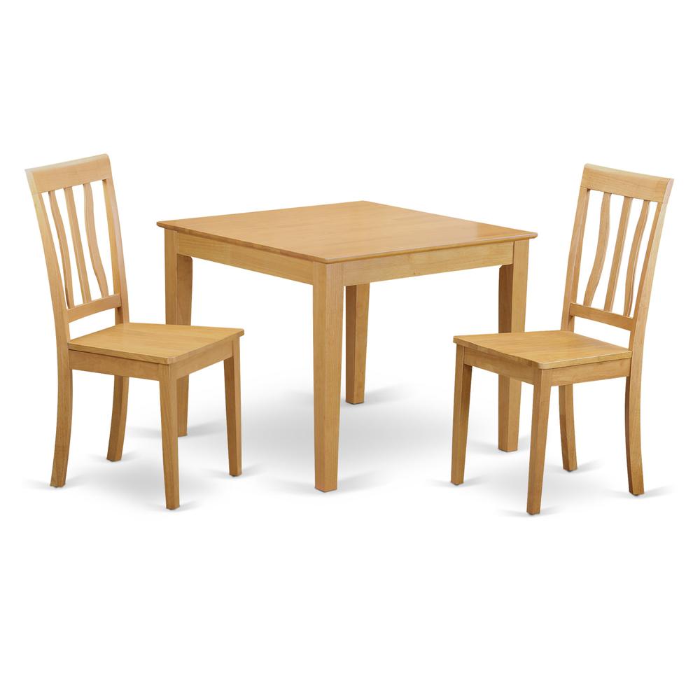 3  Pc  small  Kitchen  Table  and  Chairs  set  -square  Kitchen  Table  and  2  Dining  Chairs. Picture 1