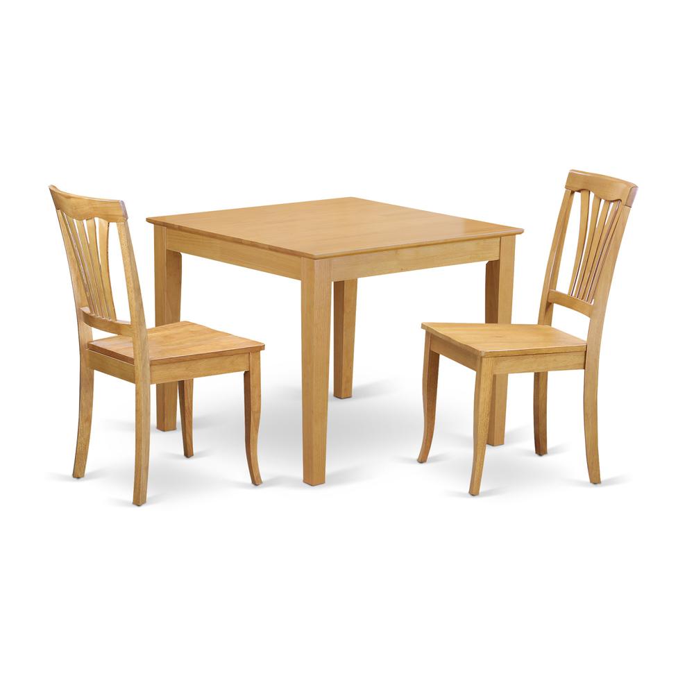 3  Pc  small  Kitchen  Table  set  -square  Table  and  2  Dining  Chairs. Picture 1