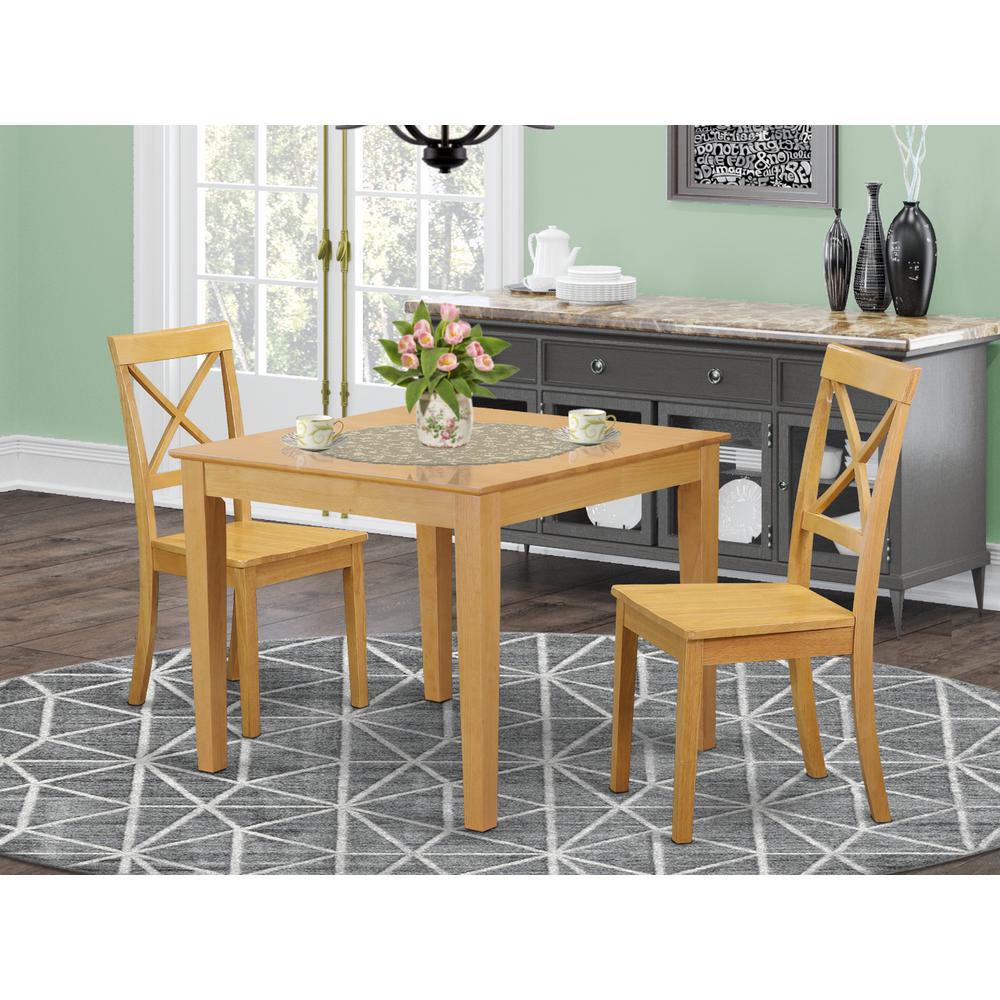 Dining Room Set Oak, OXBO3-OAK-W. Picture 2