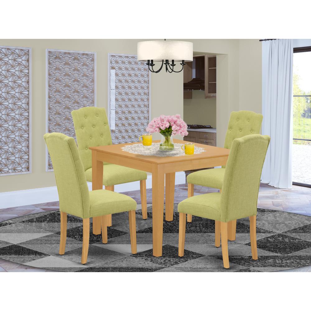 Dining Room Set Oak, OXCE5-OAK-07. Picture 2