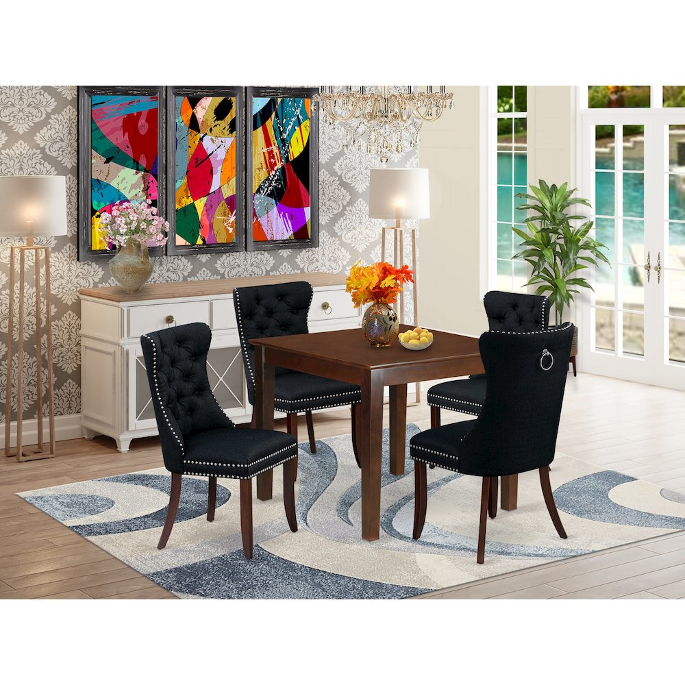 5 Piece Dinette Set Consists of a Square Dining Room Table. Picture 2