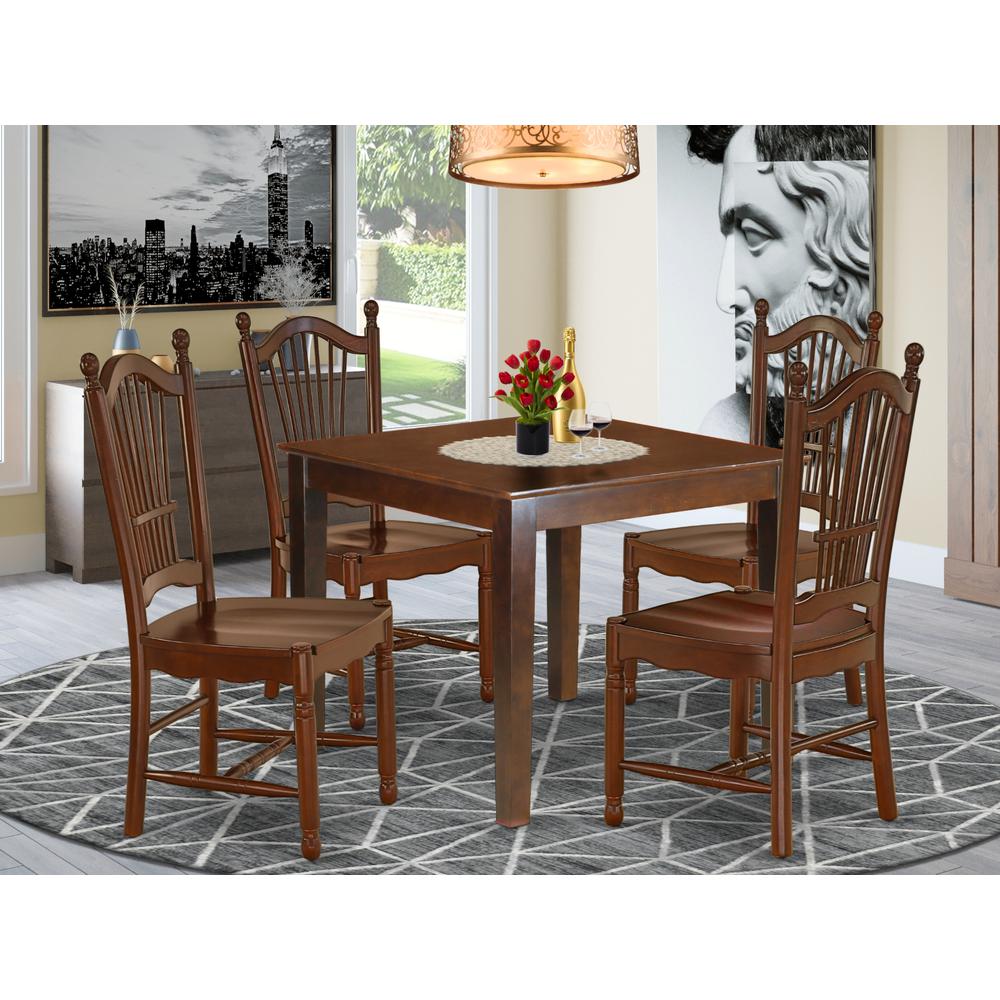 Dining Room Set Mahogany, OXDO5-MAH-W. Picture 2