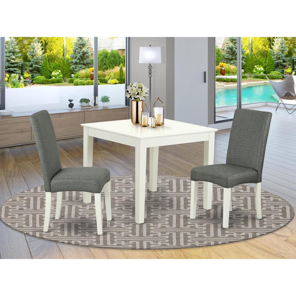 Dining Room Set Linen White, OXDR3-LWH-07. Picture 2