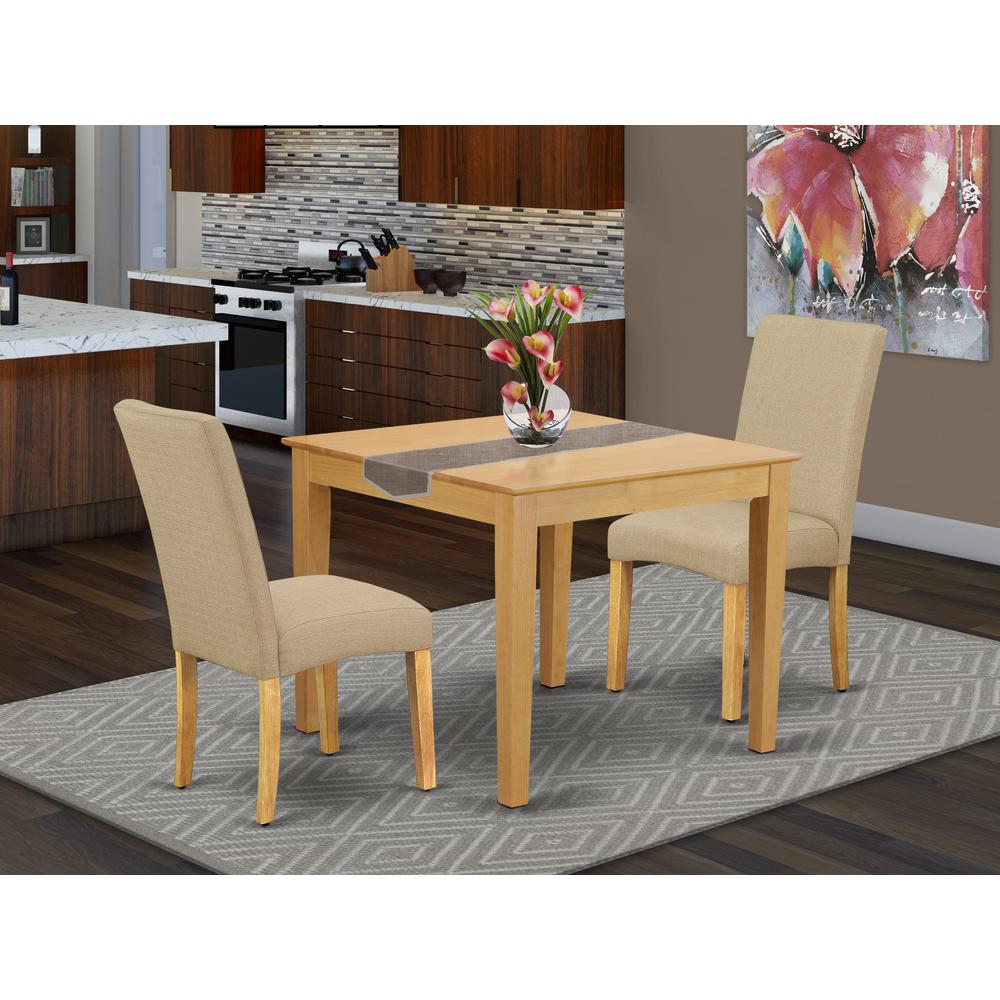 Dining Room Set Oak, OXDR3-OAK-16. Picture 2