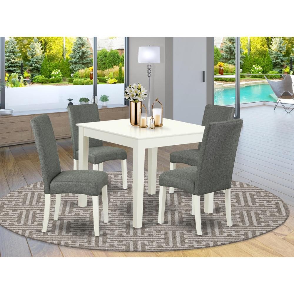 Dining Room Set Linen White, OXDR5-LWH-07. Picture 2