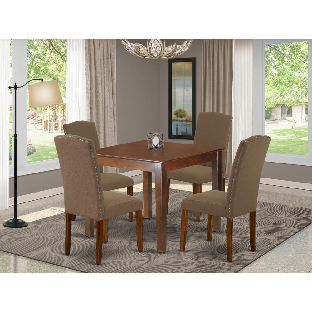 Dining Room Set Mahogany, OXEN5-MAH-18. Picture 2