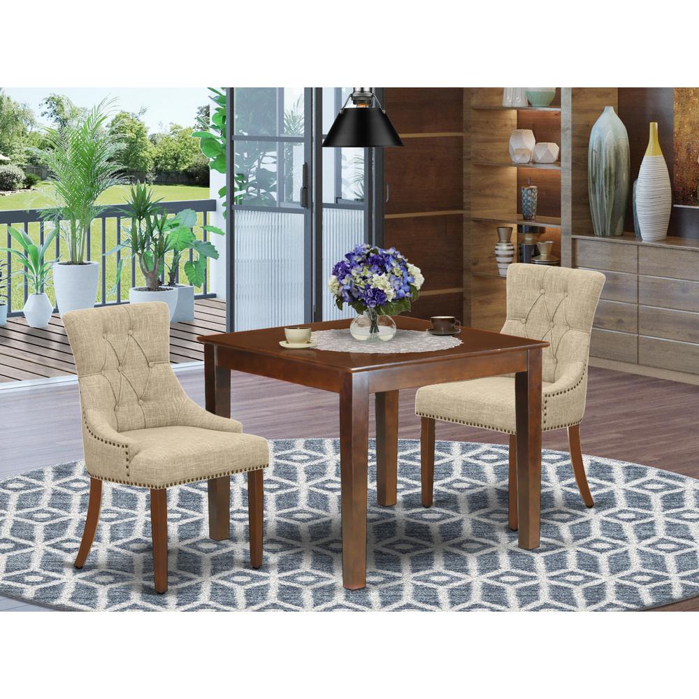 Dining Room Set Mahogany, OXFR3-MAH-05. Picture 2