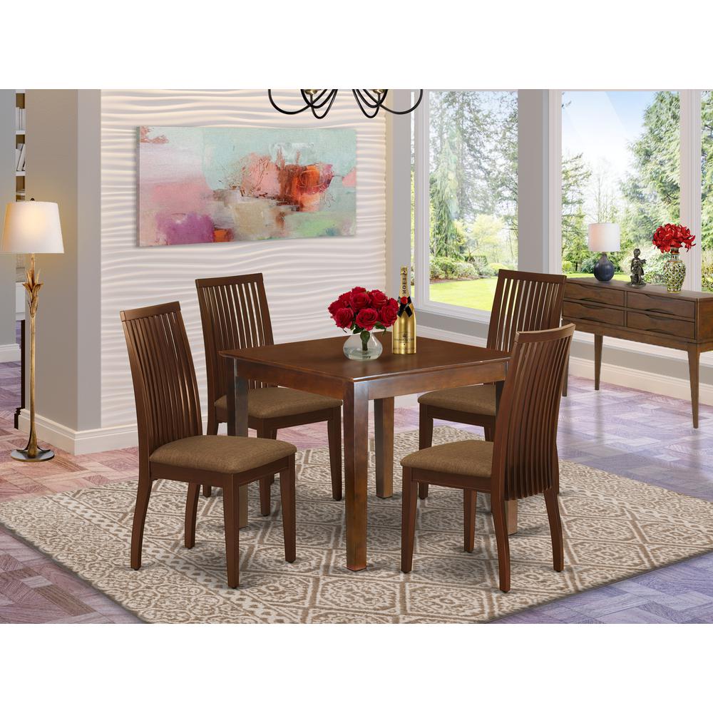 Dining Room Set Mahogany, OXIP5-MAH-C. Picture 2