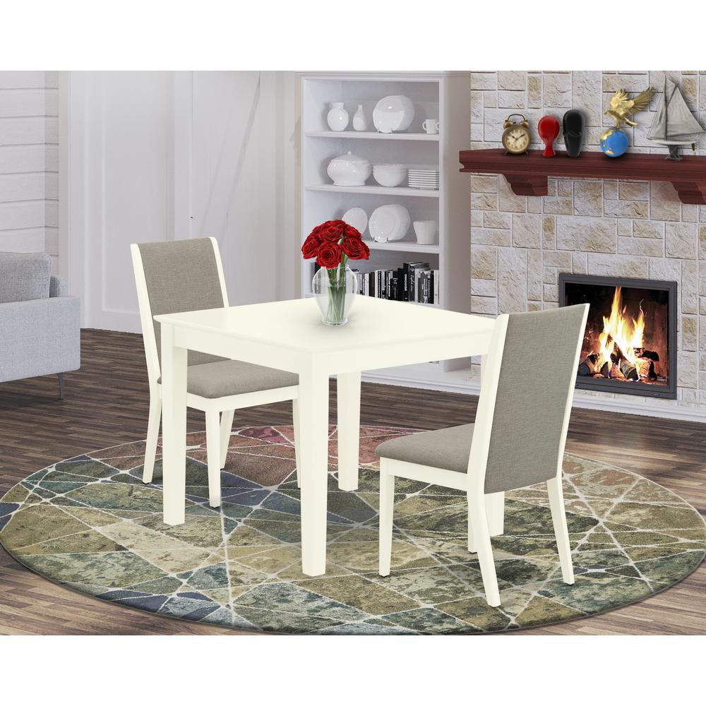 Dining Room Set Linen White, OXLA3-LWH-06. Picture 2