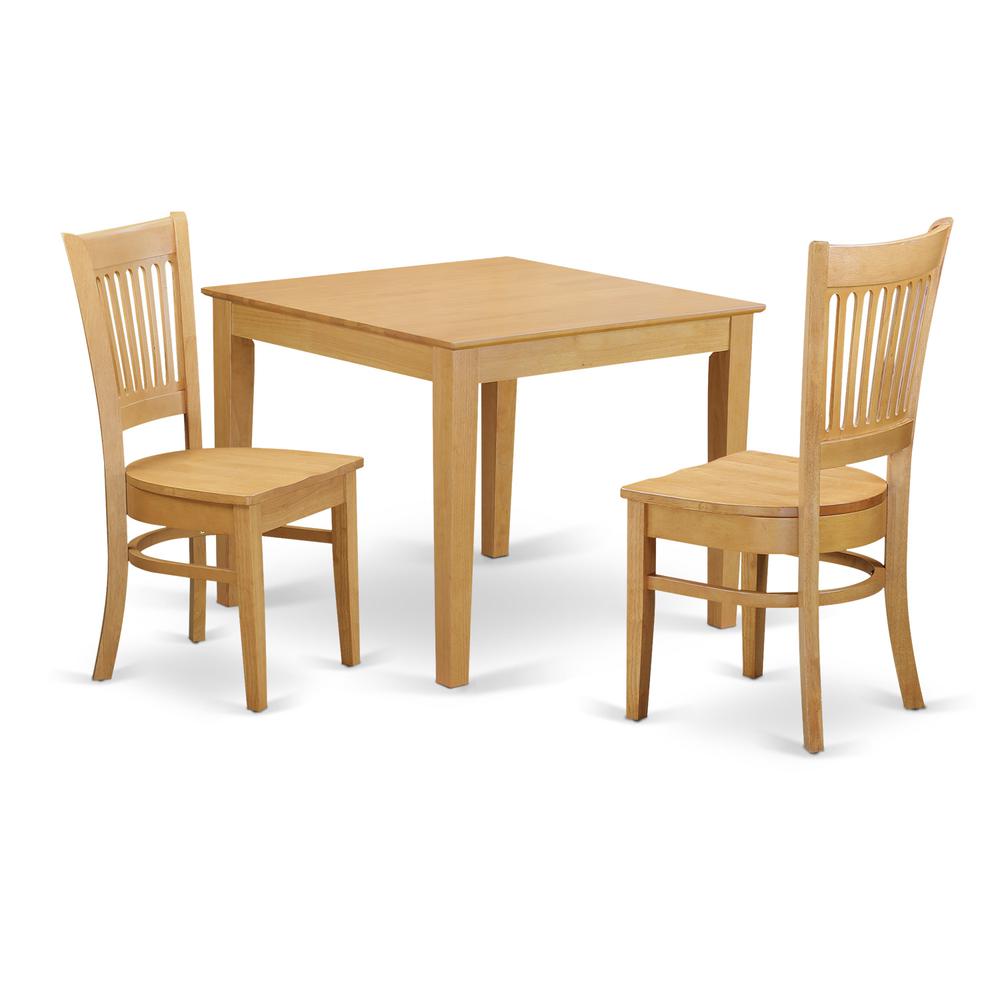 3pcs Small Kitchen Table set - Small Kitchen Table and 2 Dining Chairs. Picture 1