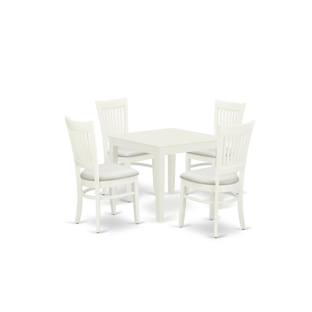 Dining Table- Dining Chairs, OXVA5-LWH-C. Picture 1