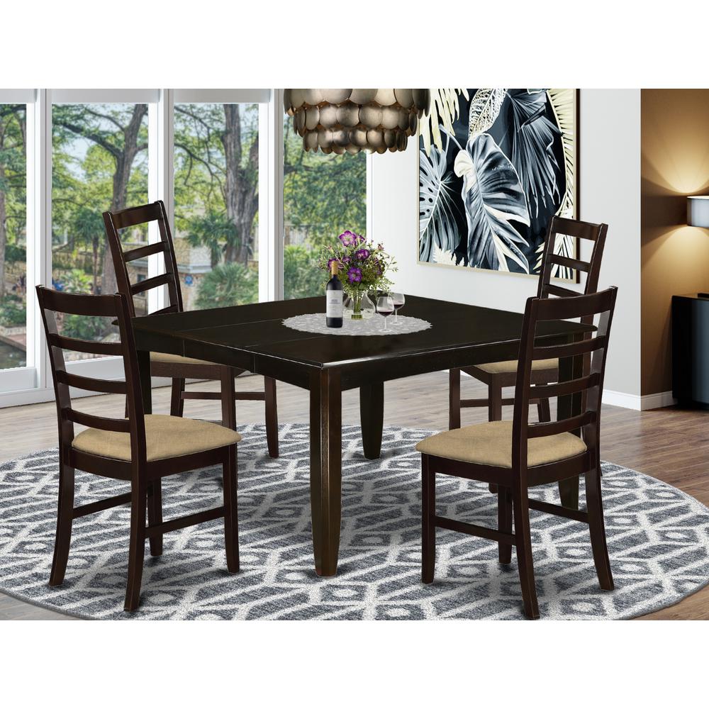 PARF5-CAP-C 5 Pc Dining room set-Table and 4 Kitchen Chairs.. Picture 2