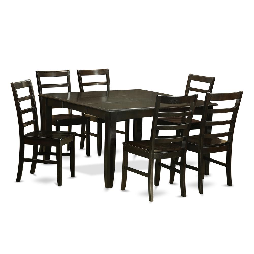 7  Pc  Dining  room  set-Dinette  Table  with  Leaf  and  6  Dinette  Chairs. Picture 1