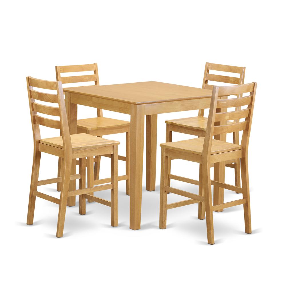 5  Pc  counter  height  set  -  high  top  Table  and  4  counter  height  Chairs.. Picture 1