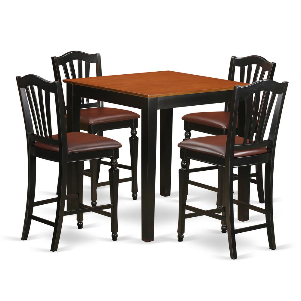 5  Pc  counter  height  Kitchen  table  set  -  Kitchen  dinette  Table  and  4  Kitchen  Dining  chair.. Picture 1