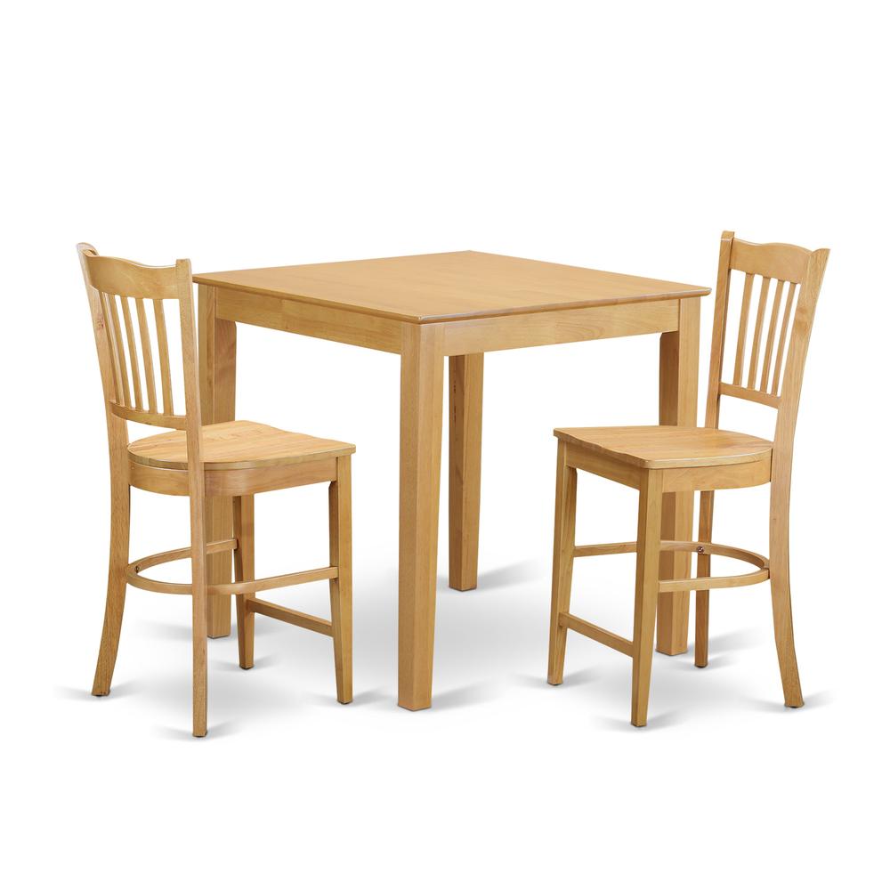 3  Pc  counter  height  set  -  high  Table  and  2  dinette  Chairs.. Picture 1