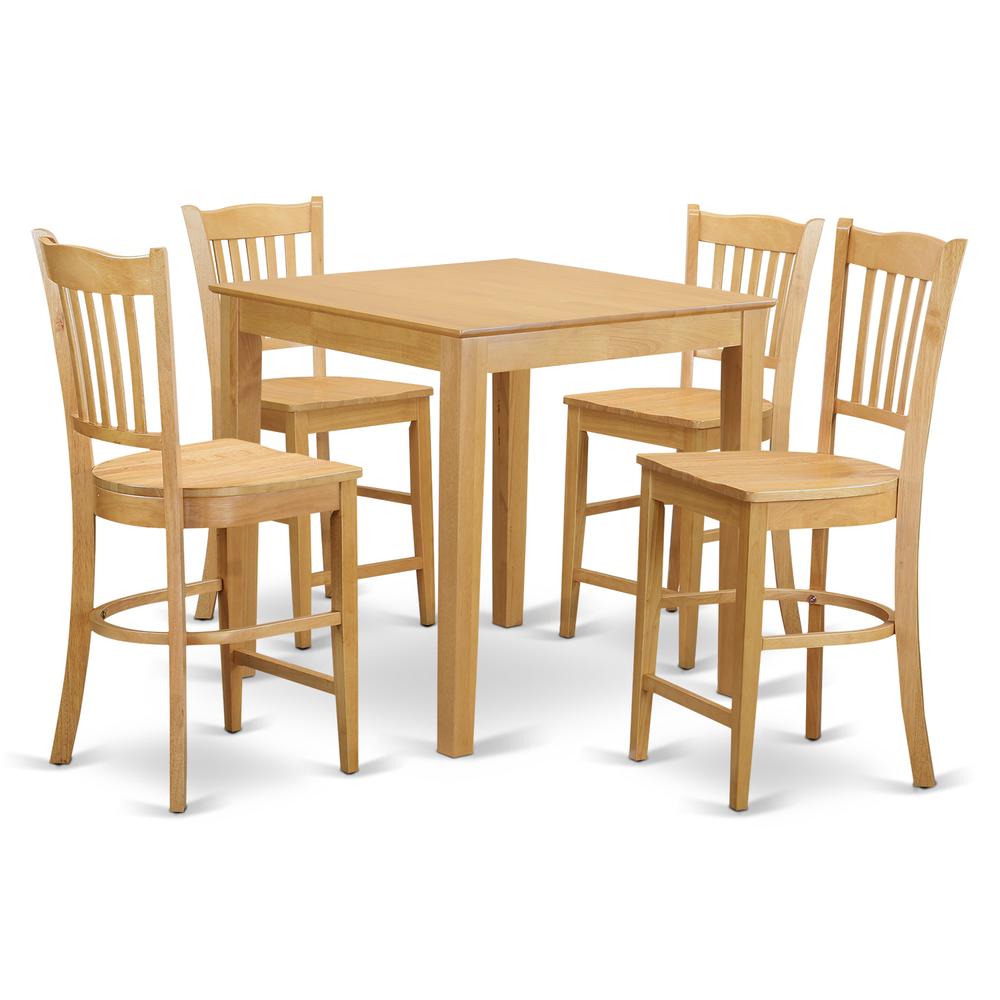 5  Pc  pub  Table  set  -  high  top  Table  and  4  counter  height  stool.. Picture 1