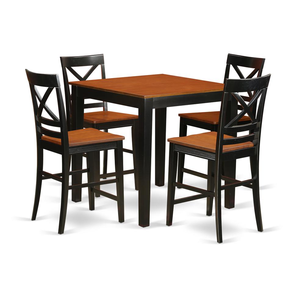 5  Pcpub  Table  set-pub  Table  and  4  counter  height  Chairs. Picture 1