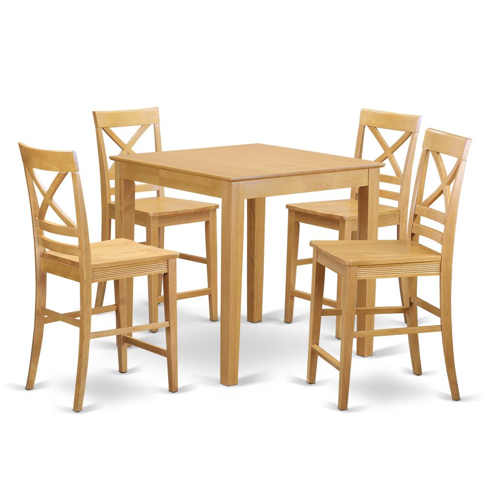 5  PC  counter  height  Dining  set  -  counter  height  Table  and  4  counter  height  stool.. Picture 1