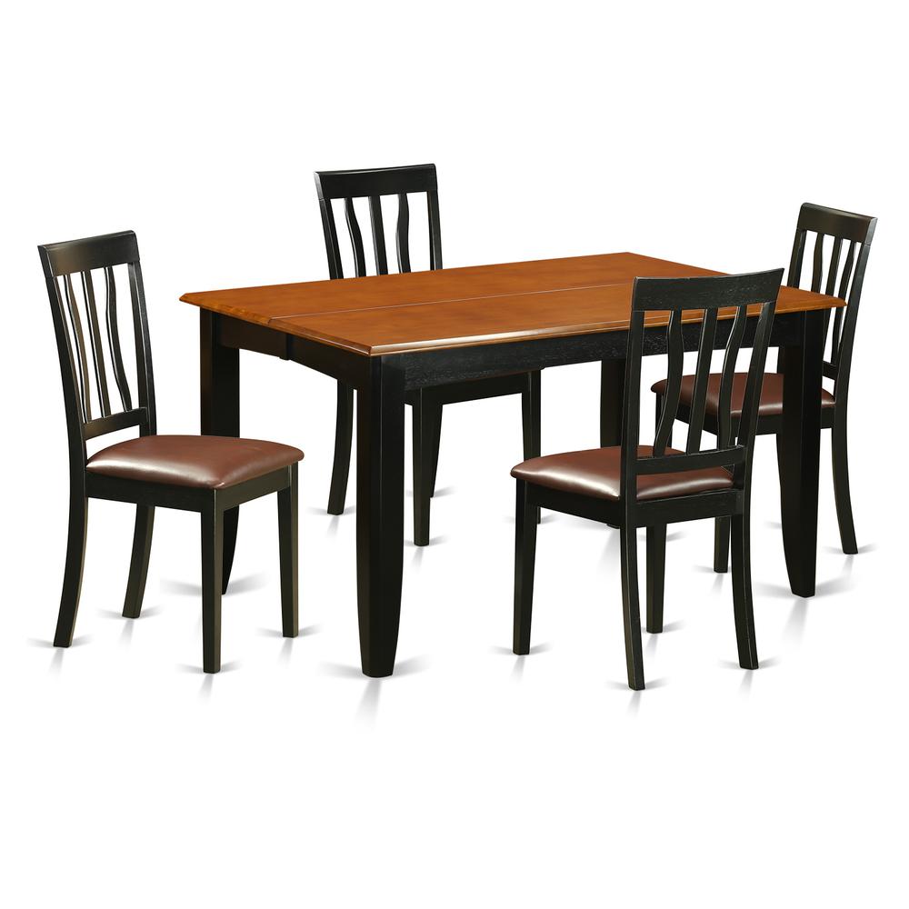 5  PcKitchen  Table  set-Dining  Table  and  4  Wooden  Dining  Chairs. Picture 1