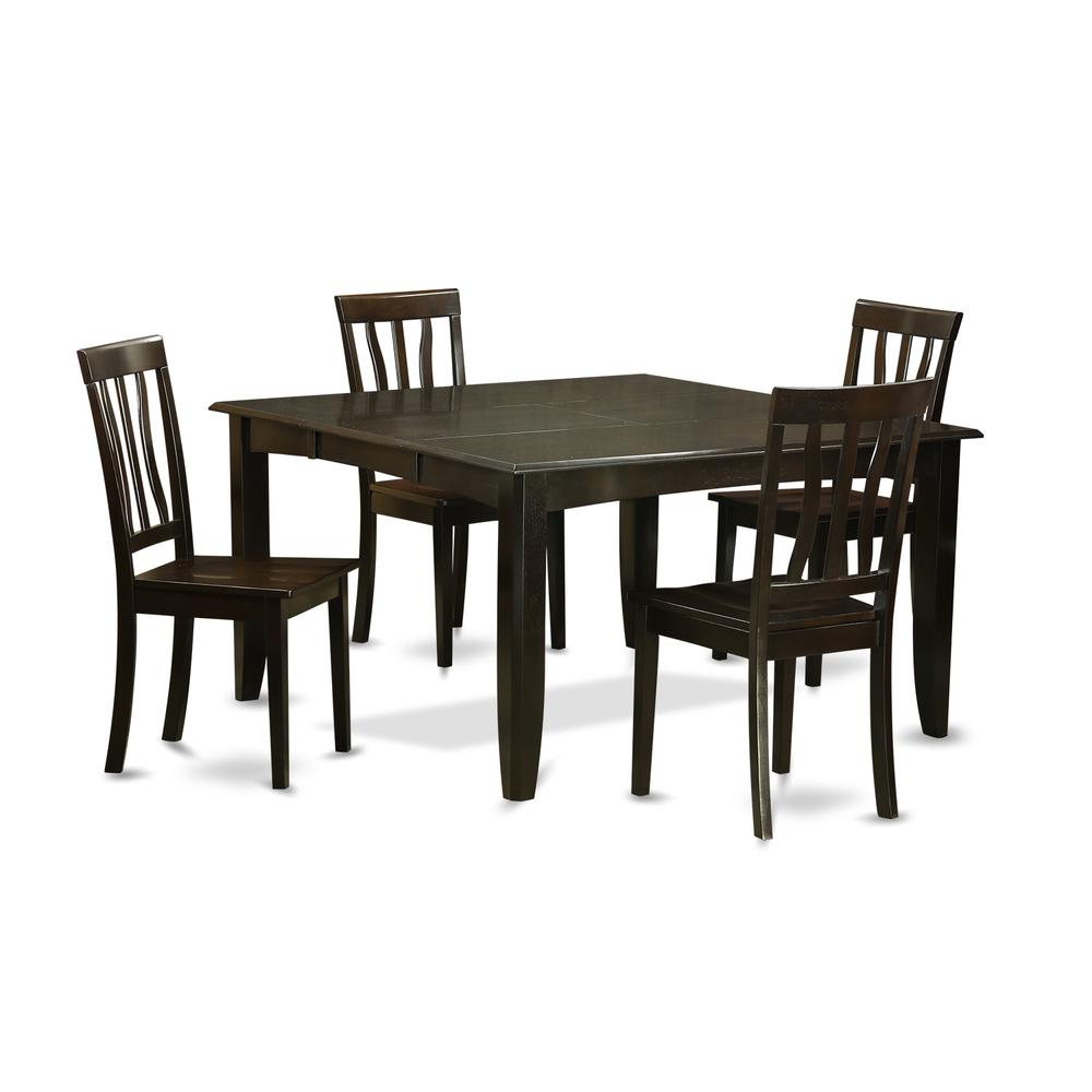5  Pc  Dining  room  set  for  4-Table  with  Leaf  and  4  Kitchen  Chairs.. Picture 1