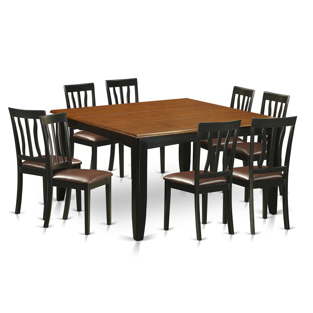 9  Pc  Dining  room  set-Dining  Table  and  8  Wood  Dining  Chairs. Picture 1