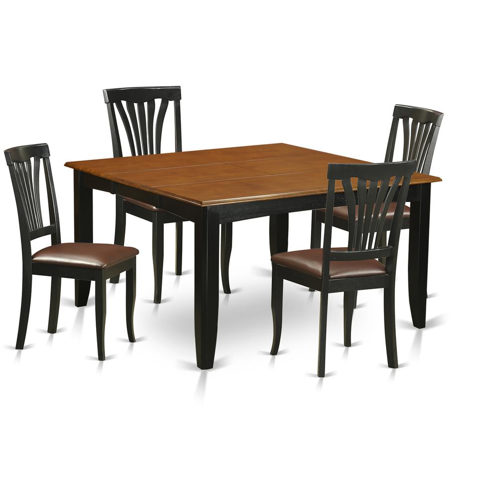 5PC  Dining  room  set-Dining  Table  and  4  Wood  Dining  Chairs. Picture 1