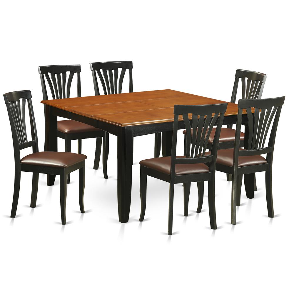 7  PC  Dining  room  set-Dining  Table  and  6  Wood  Dining  Chairs. Picture 1