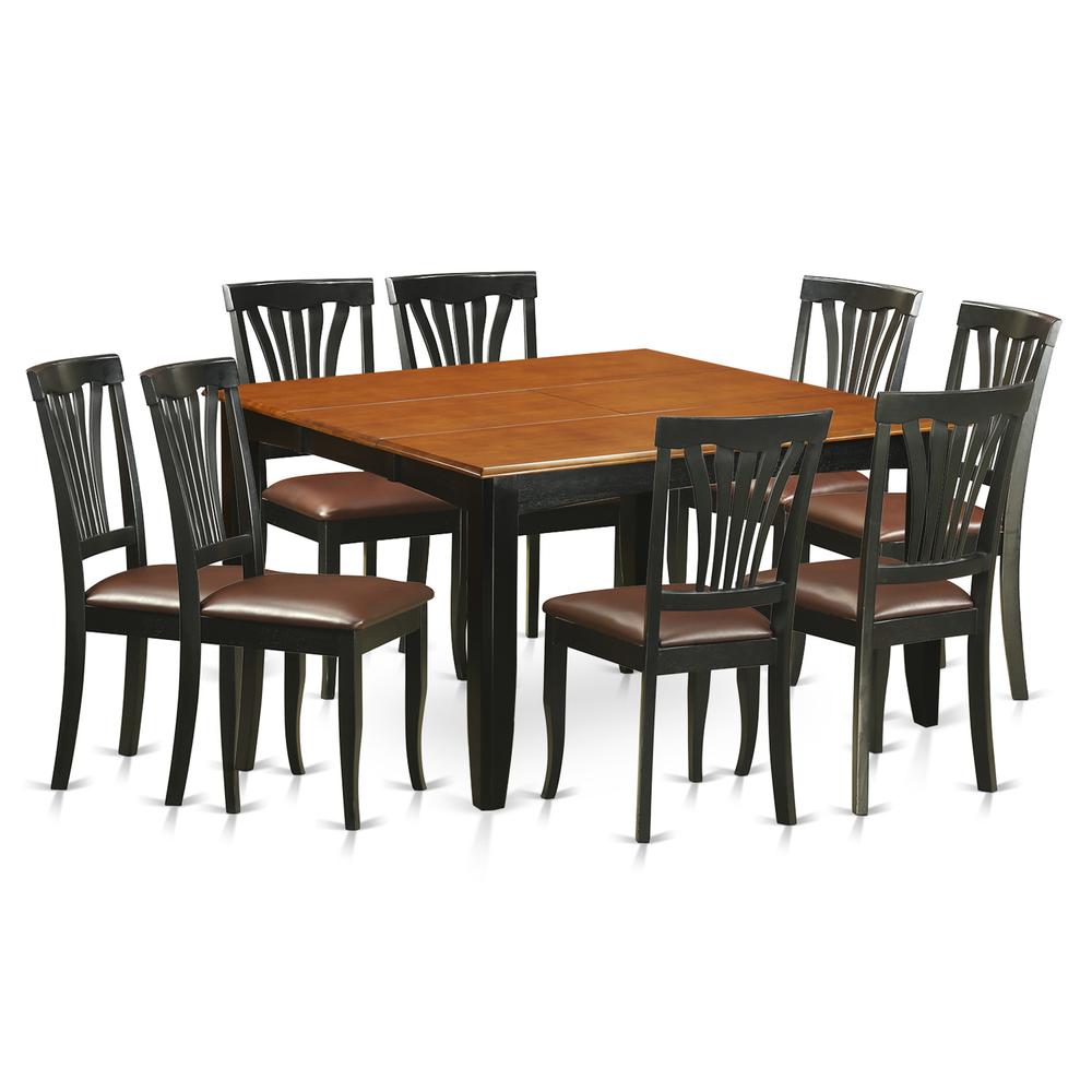 9  PC  Dining  room  set-Dining  Table  and  8  Wood  Dining  Chairs. Picture 1