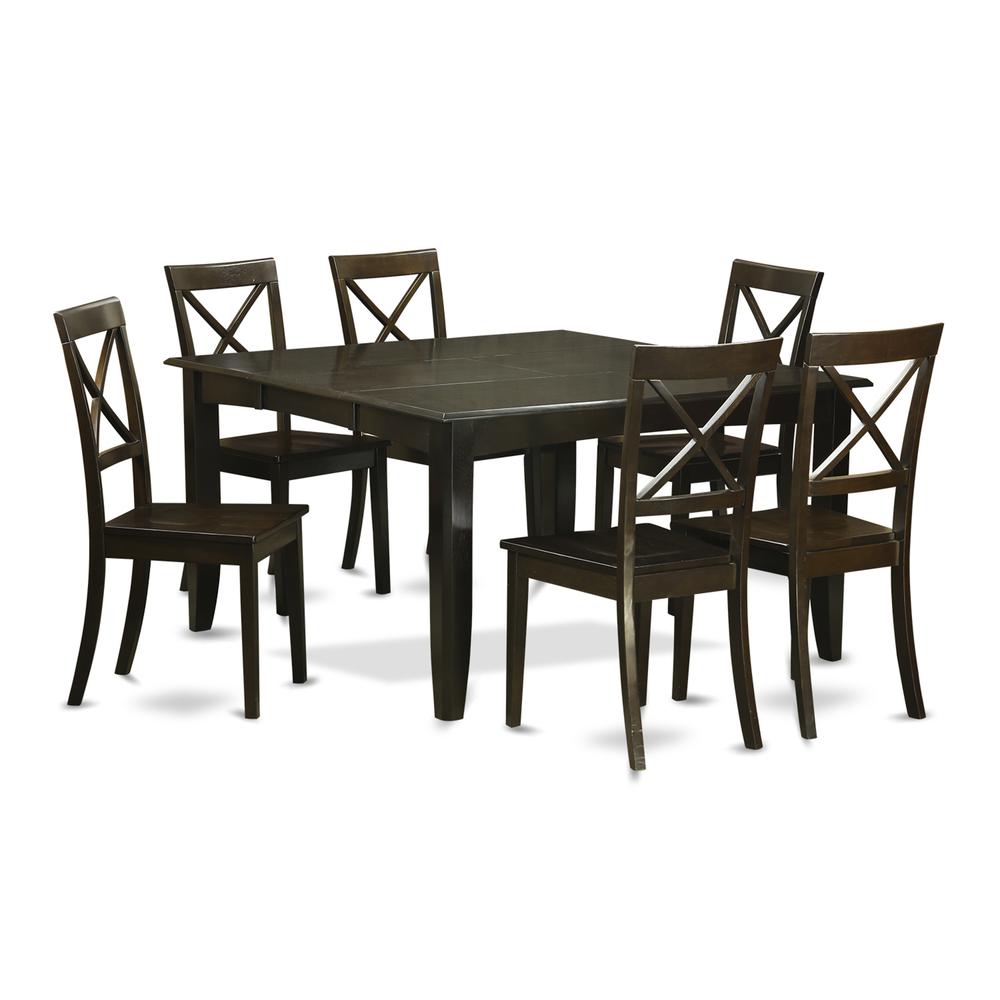 7  Pc  Dining  room  set-Dinette  Table  with  Leaf  and  6  Dinette  Chairs.. Picture 1