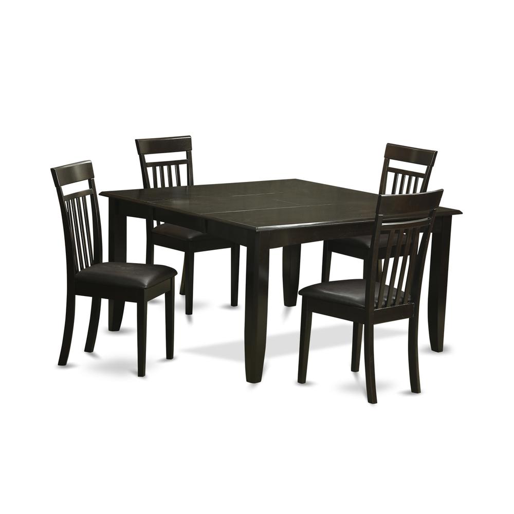 5  PC  Dining  room  set  for  4-Dinette  Table  with  Leaf  and  4  Dinette  Chairs.. Picture 1