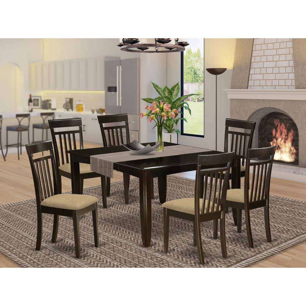 Dining Room Set Cappuccino, PFCA7-CAP-C. Picture 2