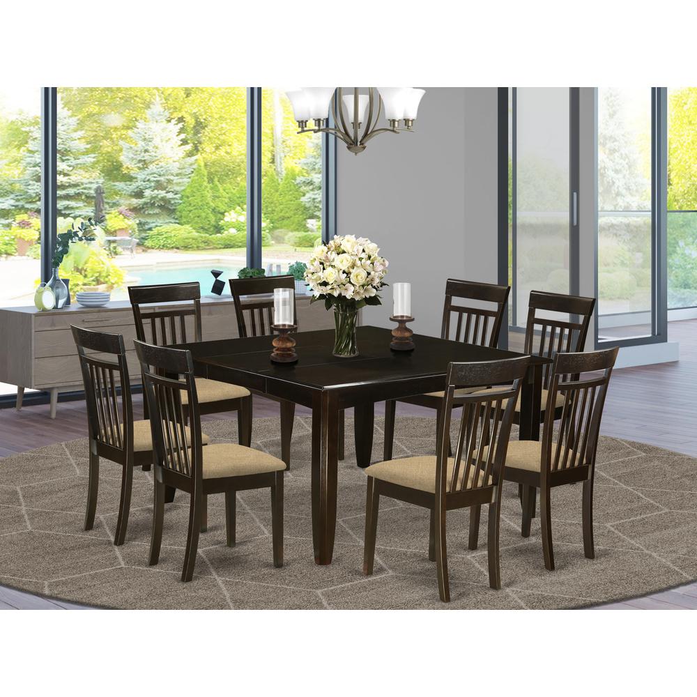 Dining Room Set Cappuccino, PFCA9-CAP-C. Picture 2