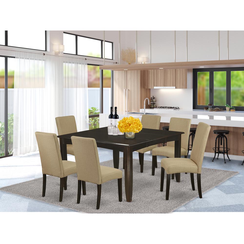 Dining Room Set Cappuccino, PFDR7-CAP-03. Picture 2