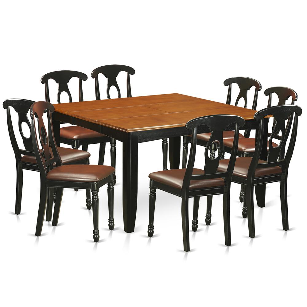 9  Pc  Dining  room  set-Dining  Table  and  8  Wood  Dining  Chairs. Picture 1