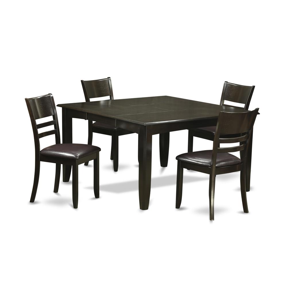 5  Pc  Dining  room  set-Dinette  Table  with  Leaf  and  4  Dinette  Chairs.. Picture 1