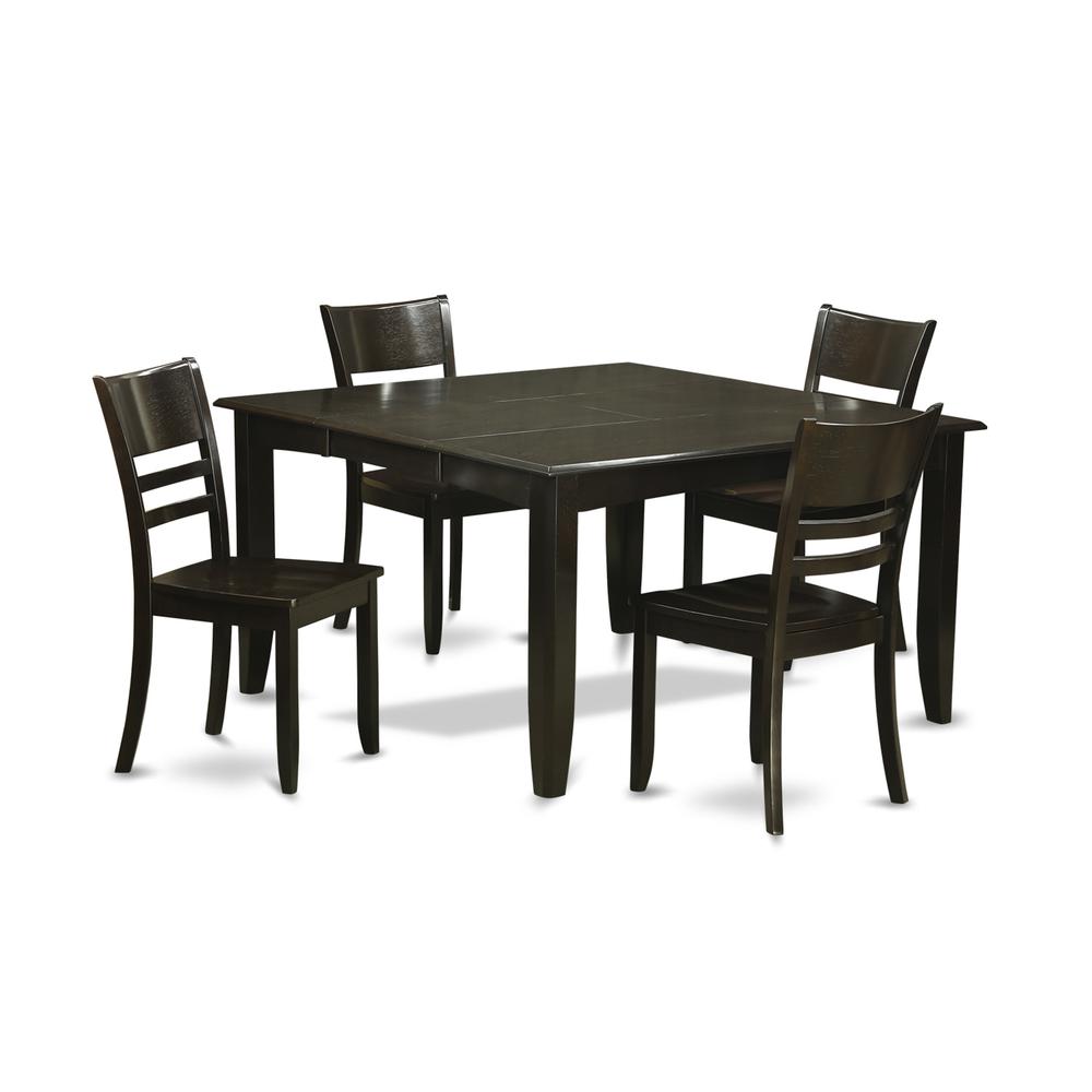 5  Pc  Dining  room  set-Dinette  Table  with  Leaf  and  4  Kitchen  Chairs.. Picture 1