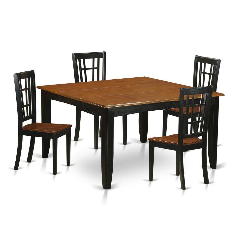 5  PC  Dining  room  set-Dining  Table  and  4  Wooden  Dining  Chairs. Picture 1